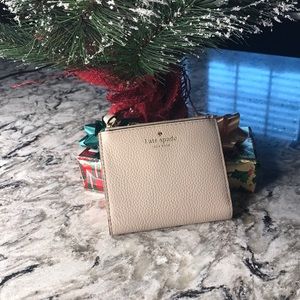 Cream Kate Spade Wallet